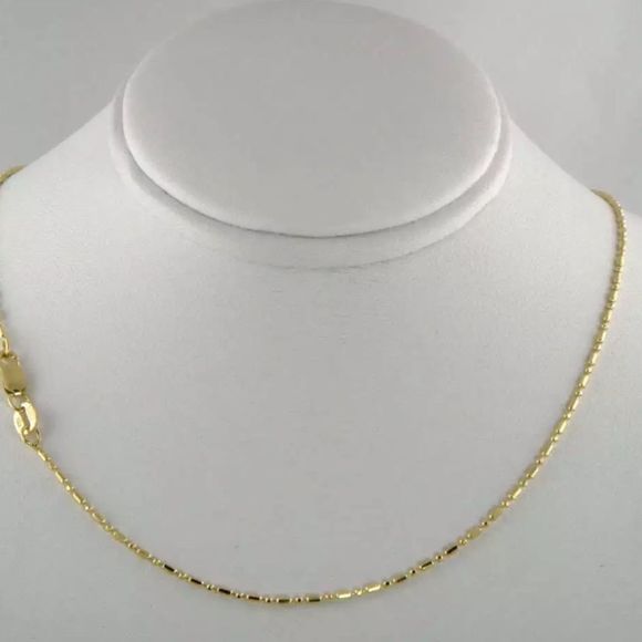 Jewelry - Real 14K Solid Gold 18” Unique Womens Chain